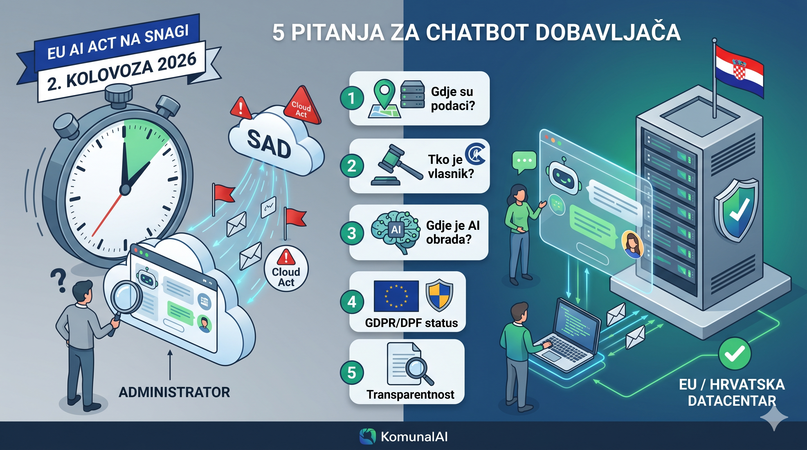 Pet pitanja koja trebate postaviti chatbot dobavljaču prije kolovoza 2026.