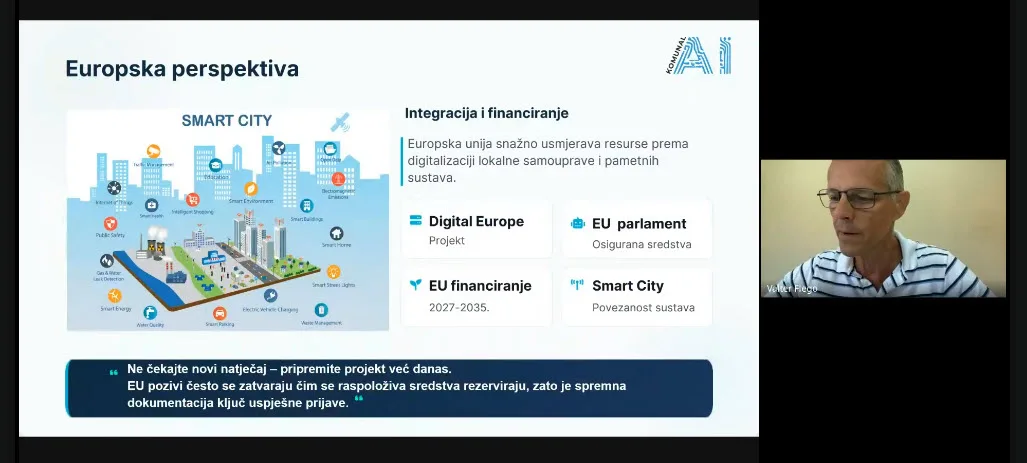 Održan webinar „AI u praksi komunalnih poduzeća: komunikacija s građanima
